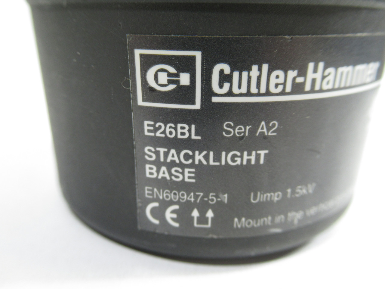 Cutler-Hammer E26BL Ser A2 Light Stack Base 250V SHELF WEAR USED