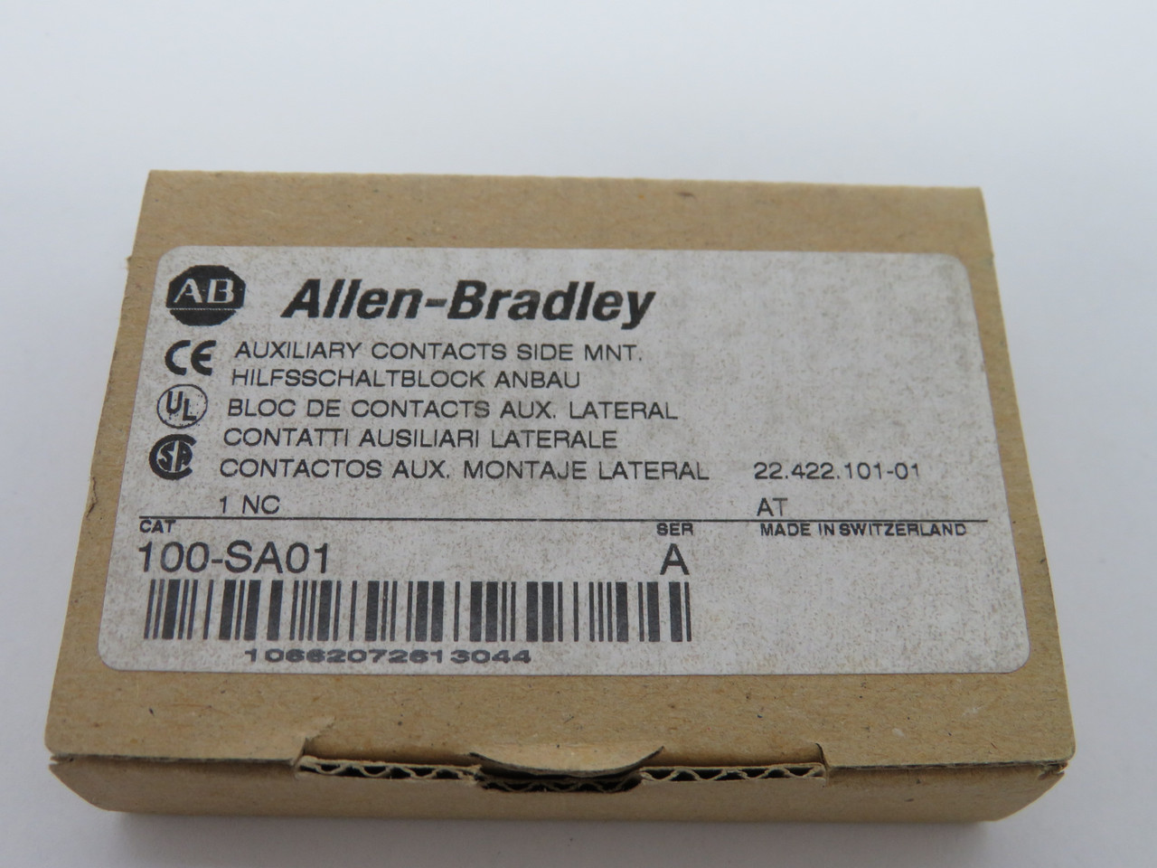 Allen-Bradley 100-SA01 Series A Auxiliary Contact Block 1NC 690V ! NEW !