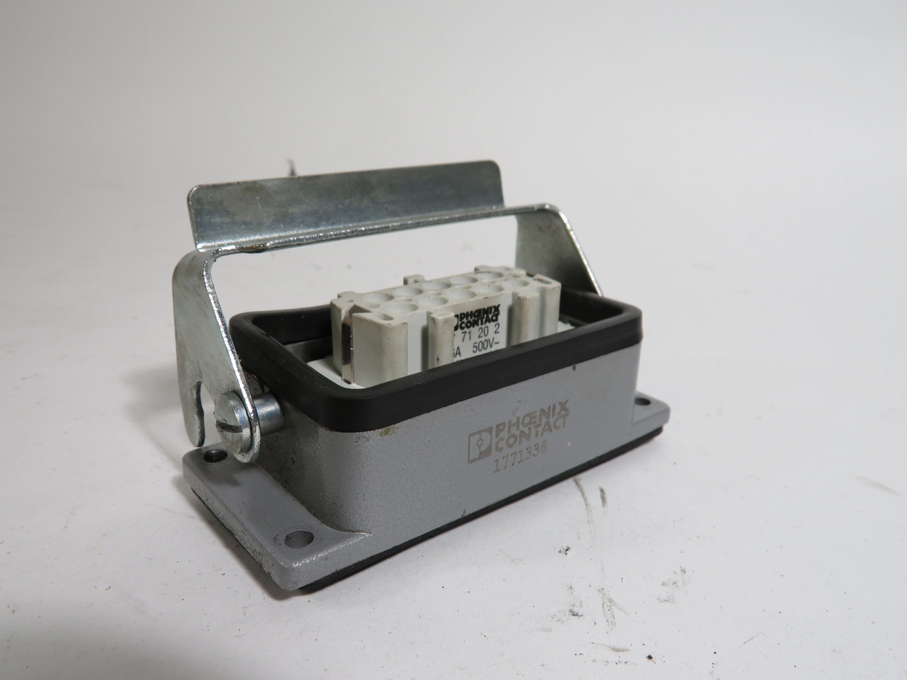 Phoenix Contact 1771202 Female Insert 16A 500VAC 600V W/ Housing 1771338 USED