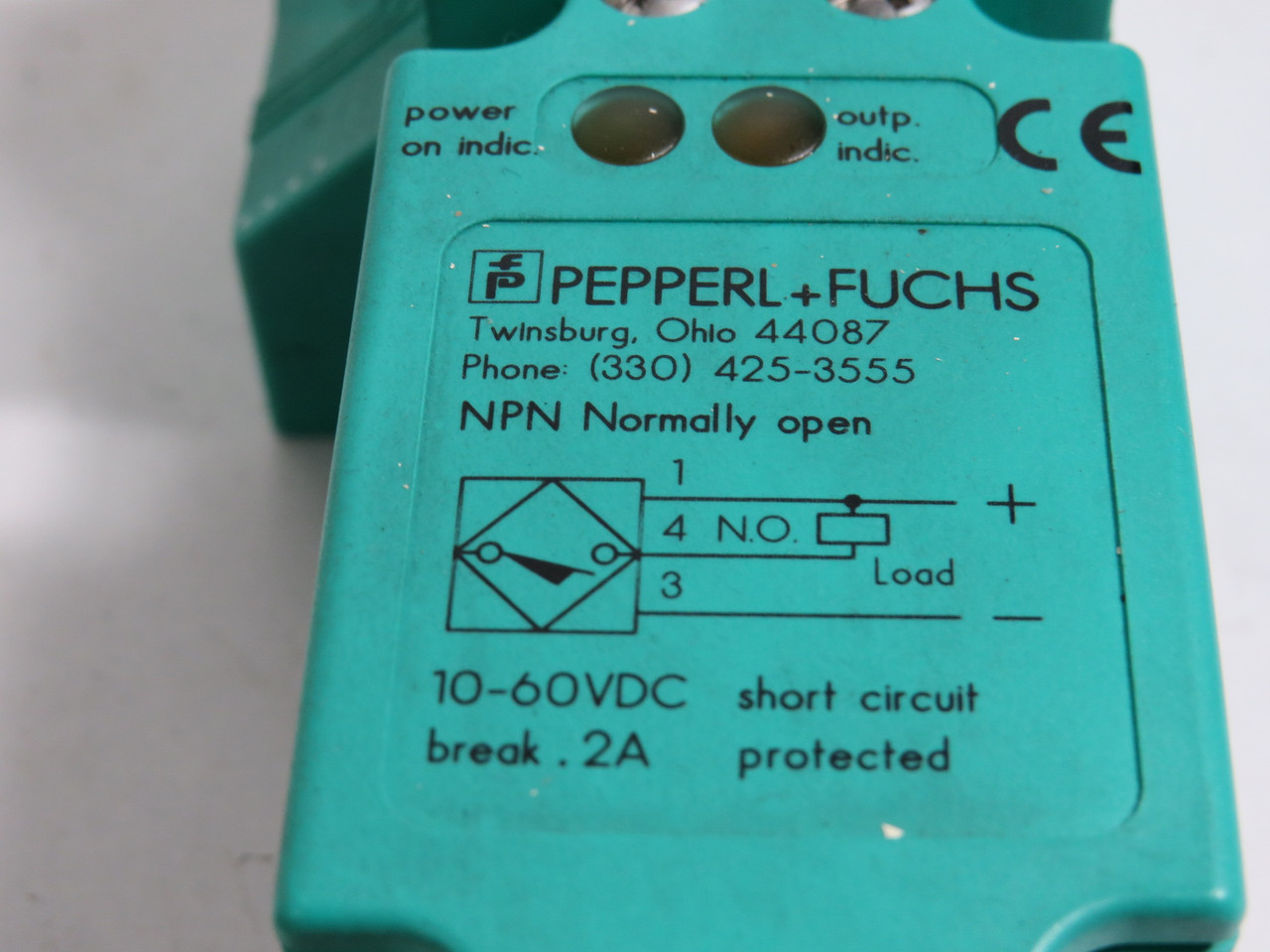 Pepperl+Fuchs NJ40U4E Inductive DC Sensor 10-60VDC USED