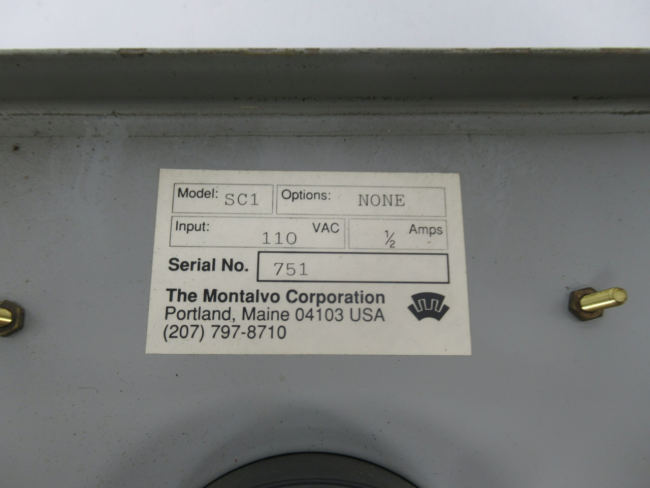 Montalvo SC-1 Digital Controller Door Cover USED