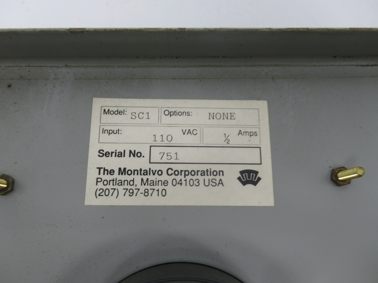 Montalvo SC-1 Digital Controller Door Cover USED