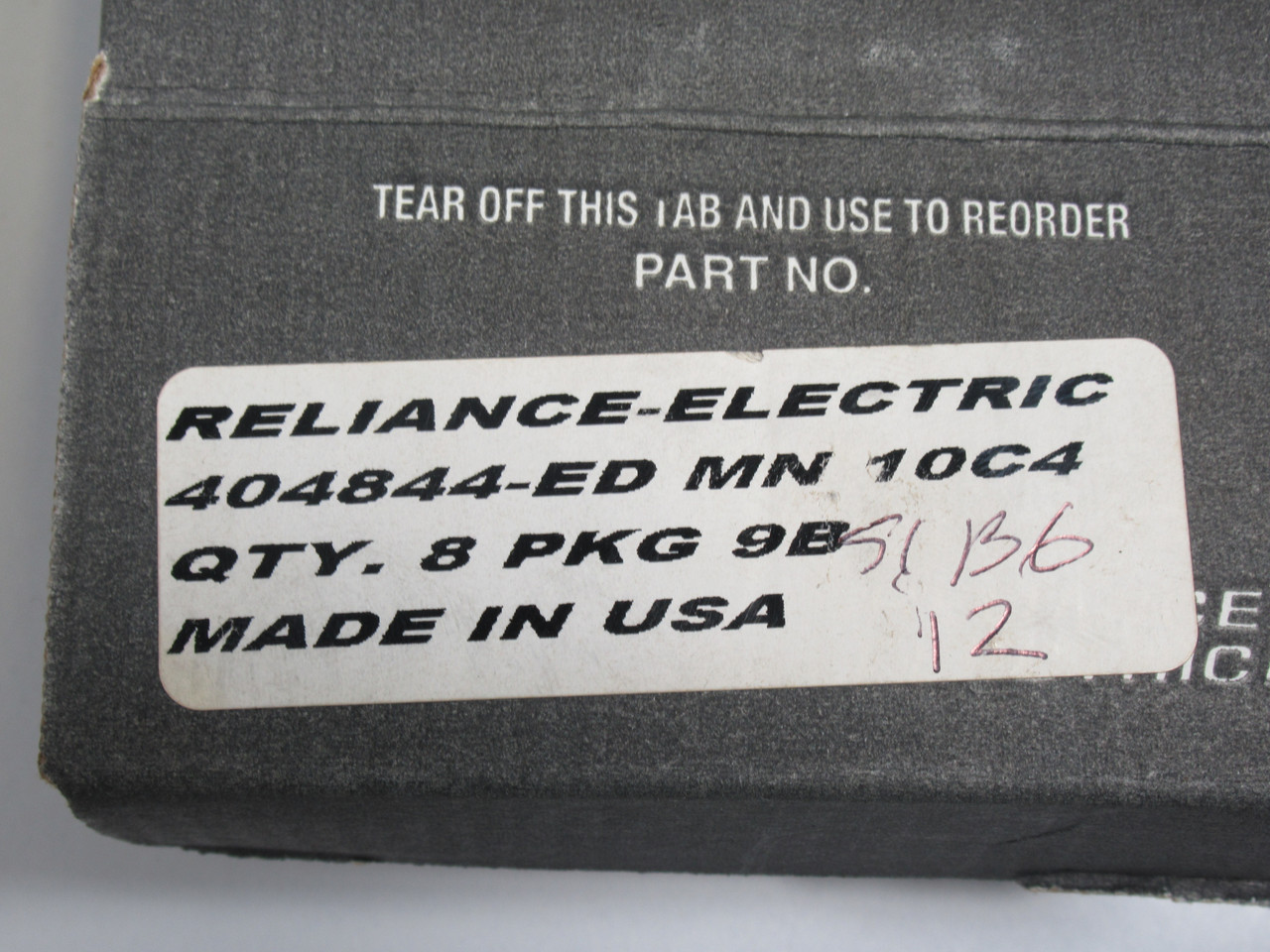 Reliance Electric 404844-ED Motor Brush 0.5" x 1.5" x 1.625" 8-Pack ! NEW !