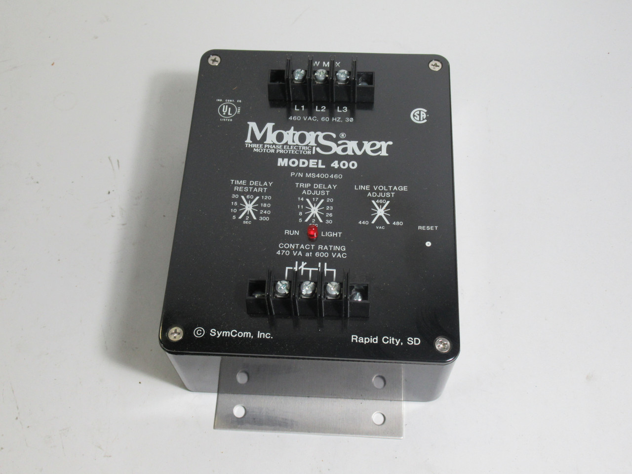 MotorSaver MS400460 Motor Protector Model 400 460VAC 60Hz 3Ph NEW