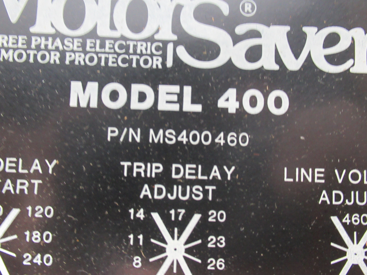 MotorSaver MS400460 Motor Protector Model 400 460VAC 60Hz 3Ph NEW