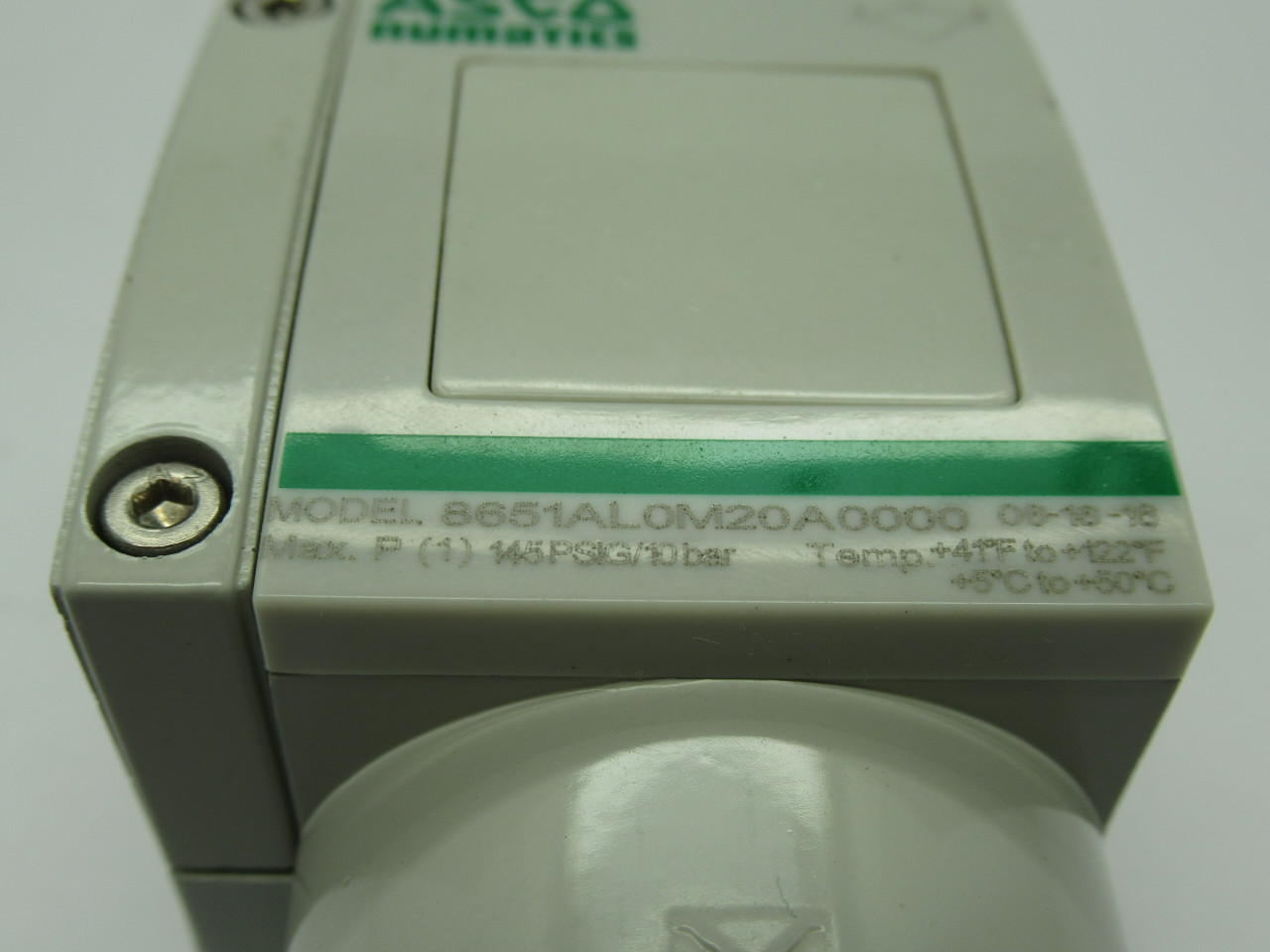 ASCO/Numatics 8651AL0M20A0000 Lubricator 1/4" NPT USED