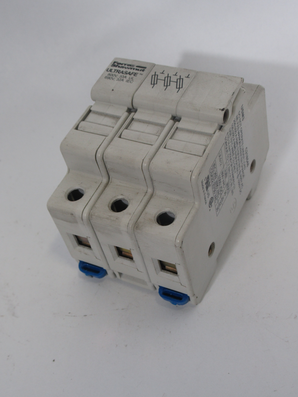 Ferraz Shawmut USM3 Fuse Holder 30A@800V 32A@690V 3P USED