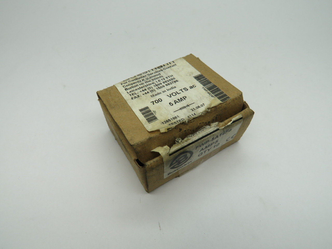 Bussmann FWP-5A14Fa Fuse 5A 700V Lot of 7 SHELF-WEAR ! NEW !