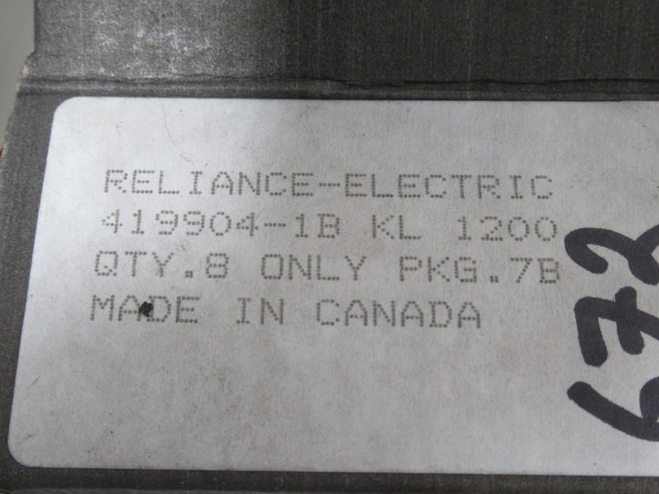 Reliance Electric 419904-1B-KL Carbon Motor Brush 8-Pack NEW