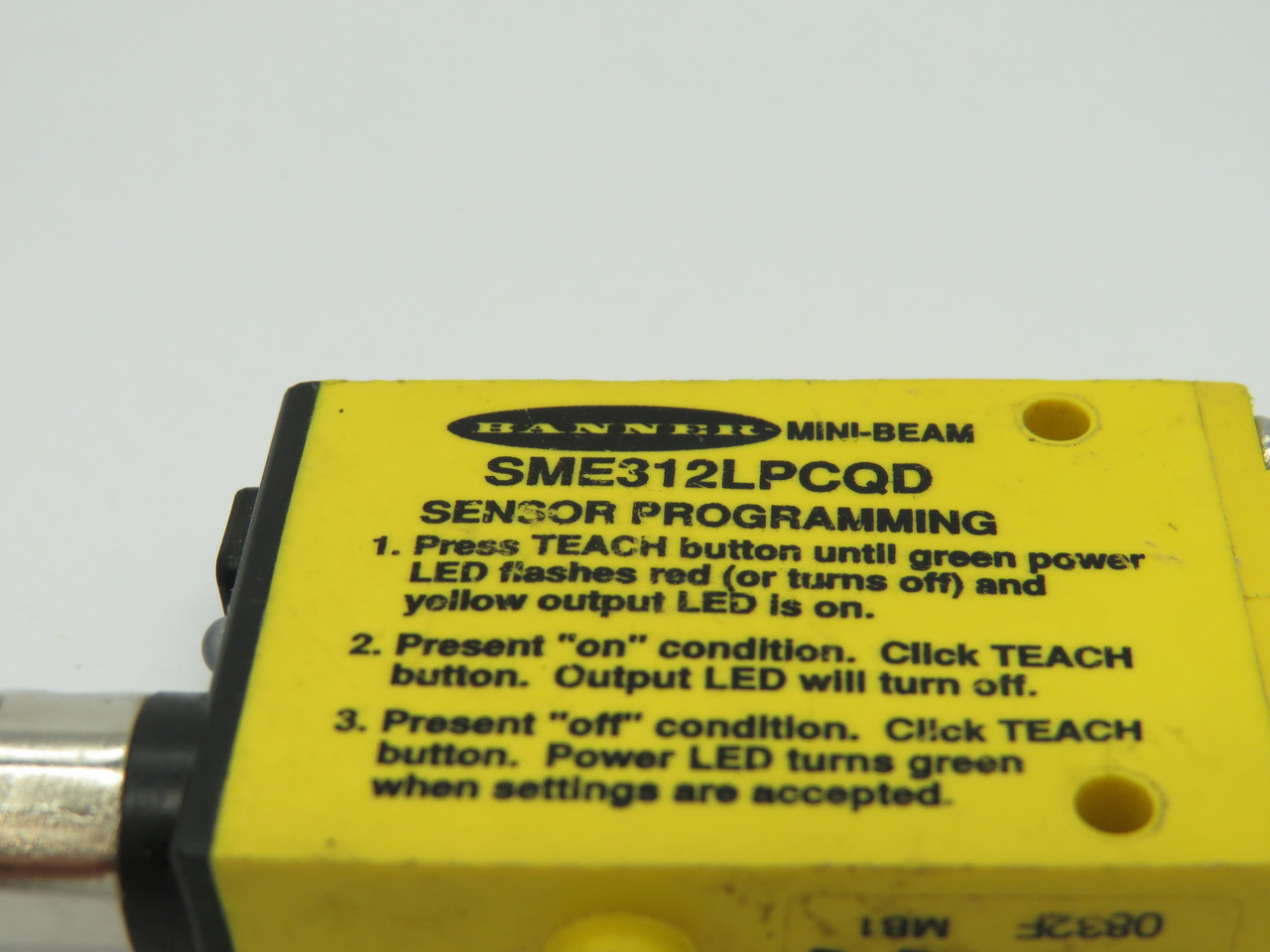 Banner SME312LPCQD Mini-Beam Photoelectric Sensor 10-30VDC 1m 53711 USED