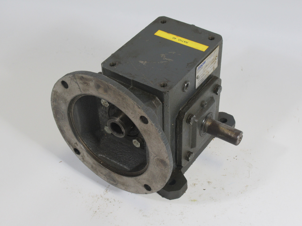 Morse Raider 154Q56LR40 Worm Gear Reducer 40:1 Ratio 323Lb-in 0.33HP USED