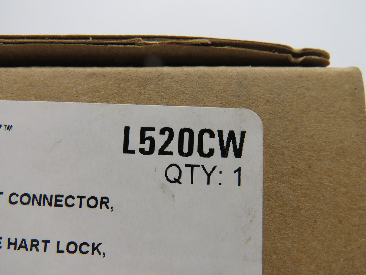 Cooper Arrow Hart L520CW Hart Lock Watertight Connector 20A 125V 3W 2P ! NEW !