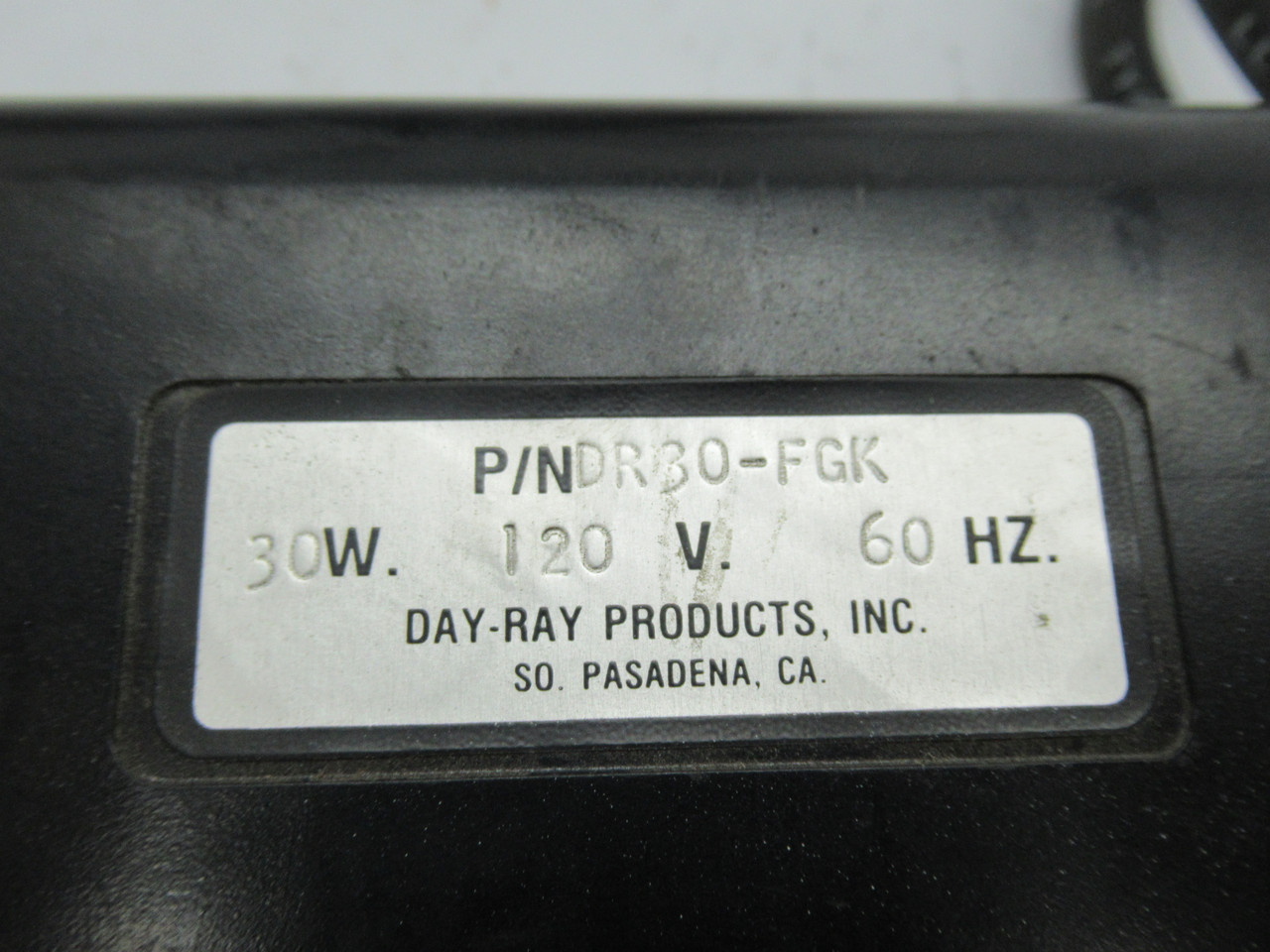 Day-Ray DR30-FGK Power Supply 120V 30W 60Hz USED