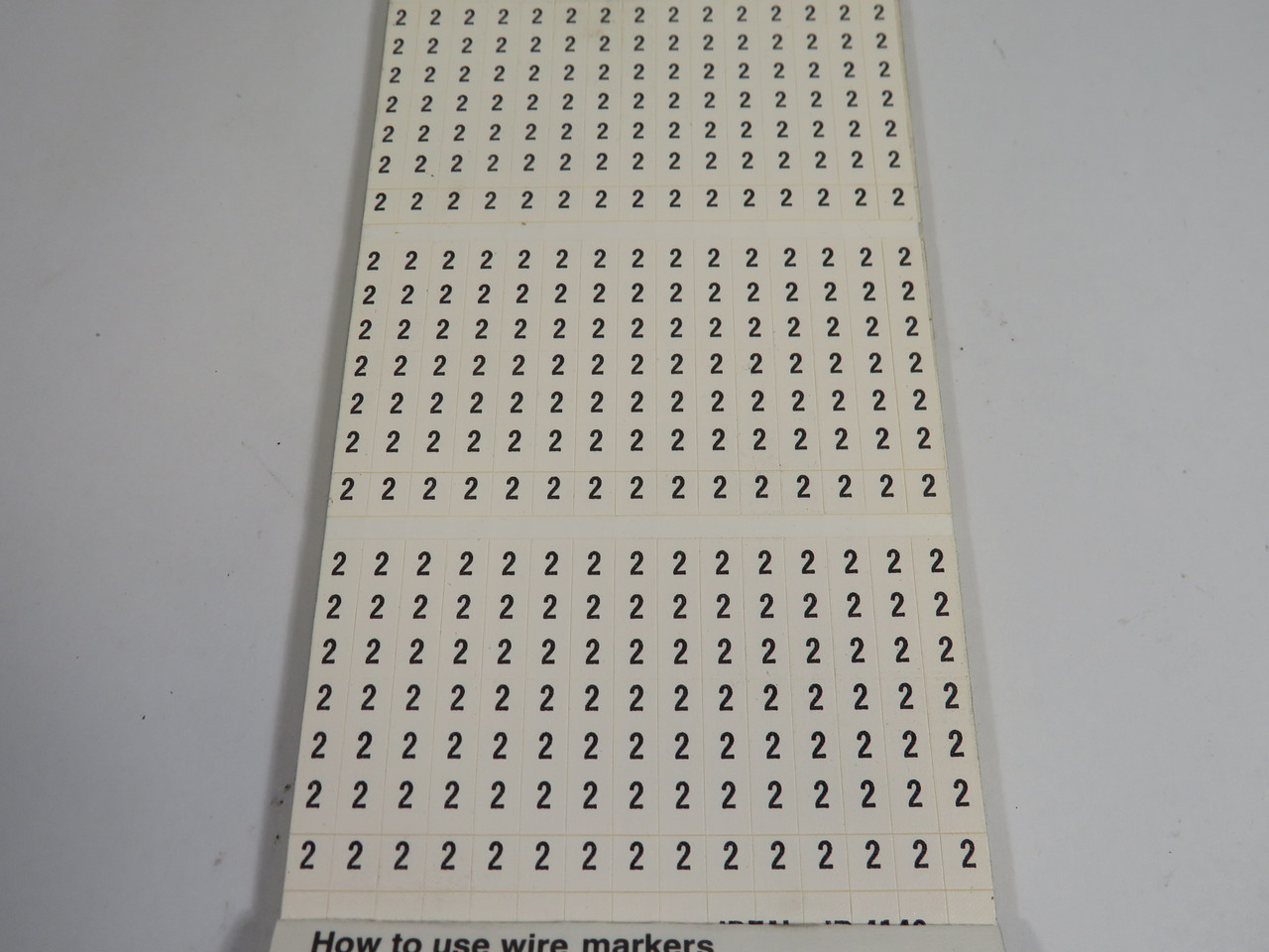 Ideal 44-140 Wire Markers *Number 2* x450  NOP