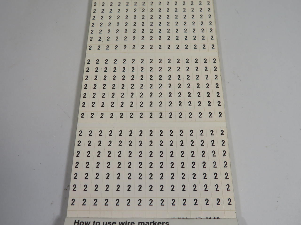 Ideal 44-140 Wire Markers *Number 2* x450 ! NOP !