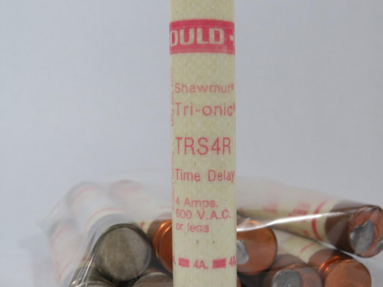 Gould Shawmut TRS4R Dual Element Time Delay Fuse 4A 600V Lot of 10 USED