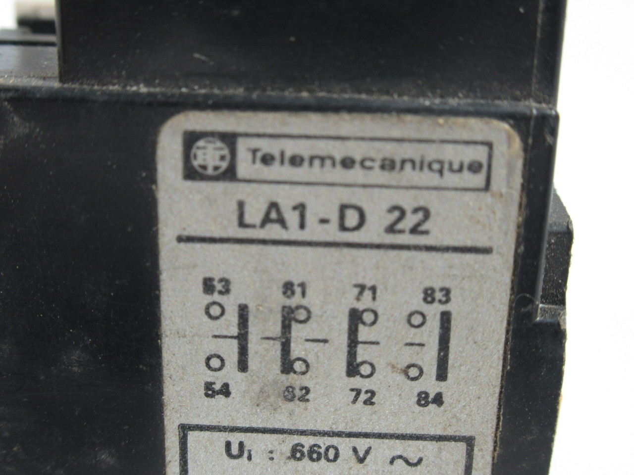 Telemecanique LA1-D22 Auxiliary Contact Block 2NO 2NC 660V 10A USED