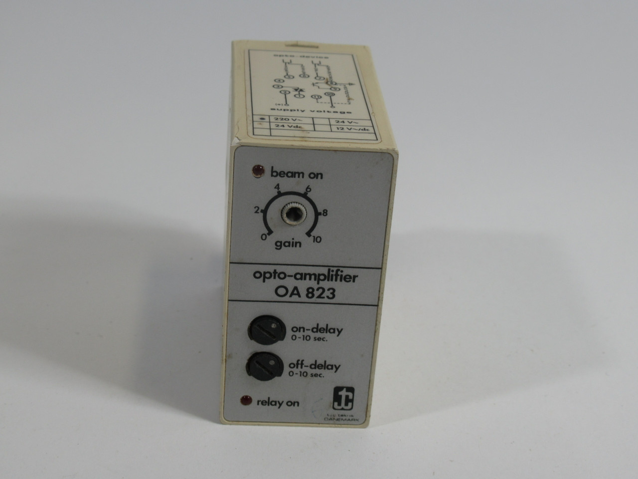 TJC Teknik OA-823 Opto Amplifier 24V 11-Pin On/Off Time Delay USED