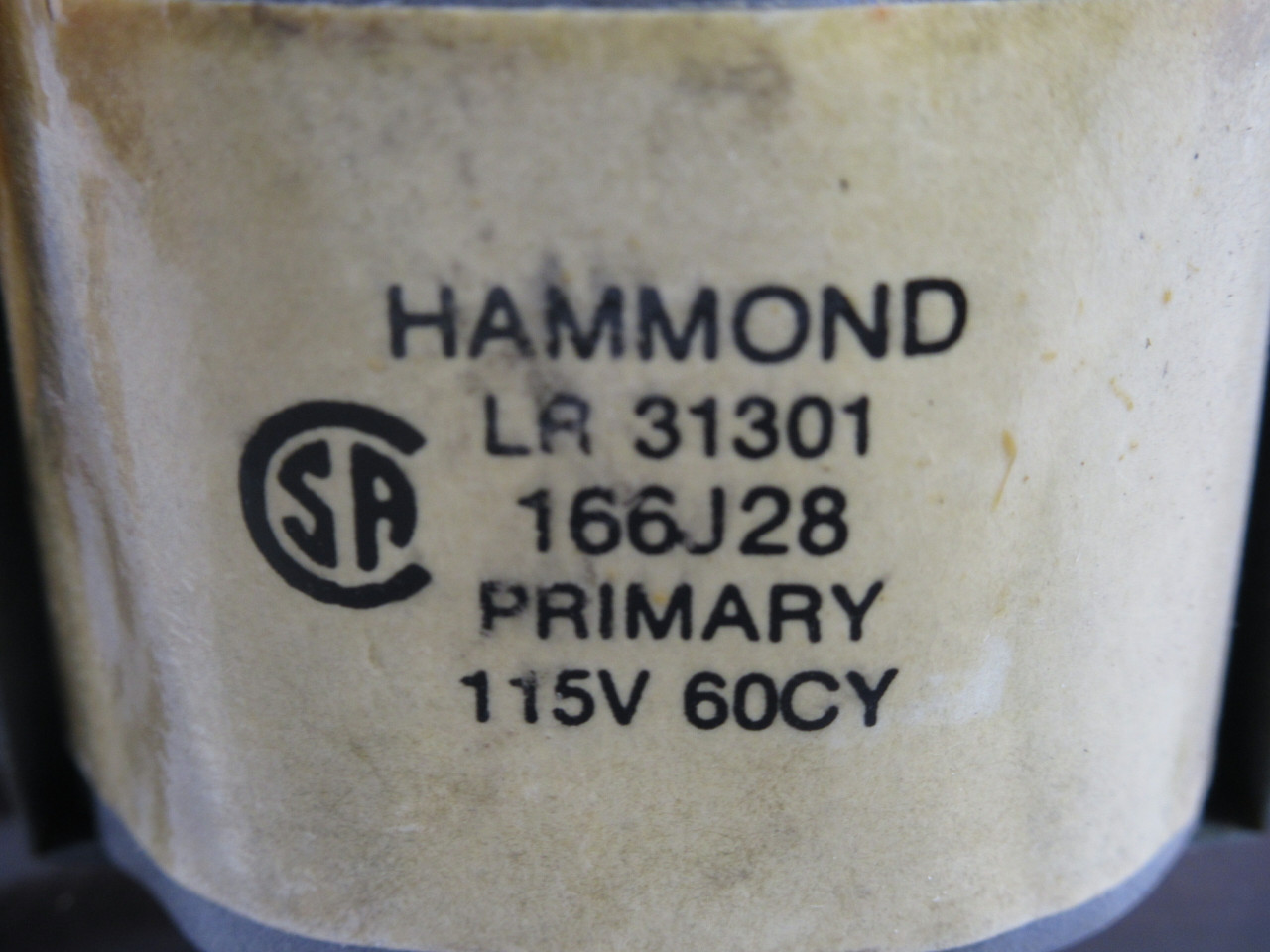 Hammond 166J28 Transformer Pri.115V Sec.28V 1A 60Hz USED