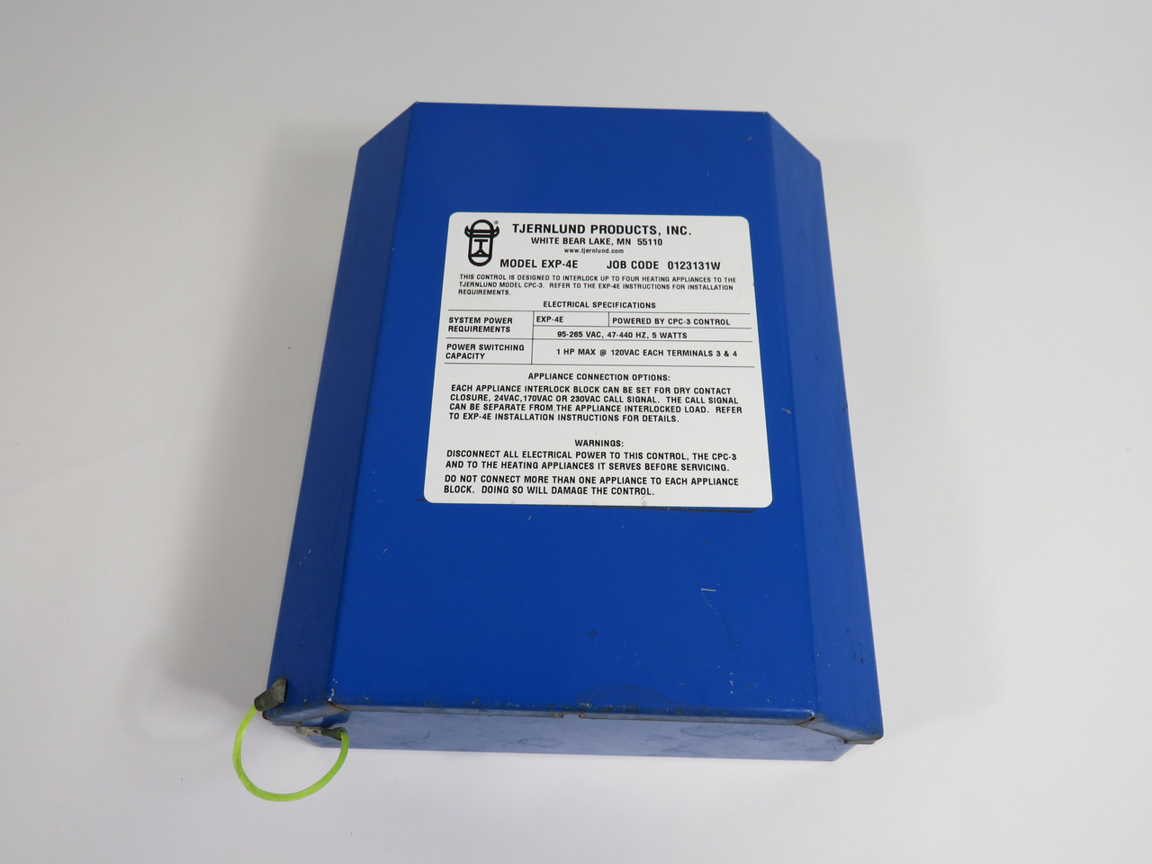 Tjernlund EXP-4E Appliance Interlock Expansion Module *No Screws* USED