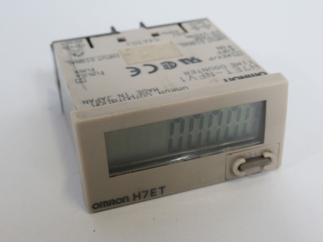 Omron H7ET-NFV1 Self Powered Time Counter 7 Digit w/o Mount USED