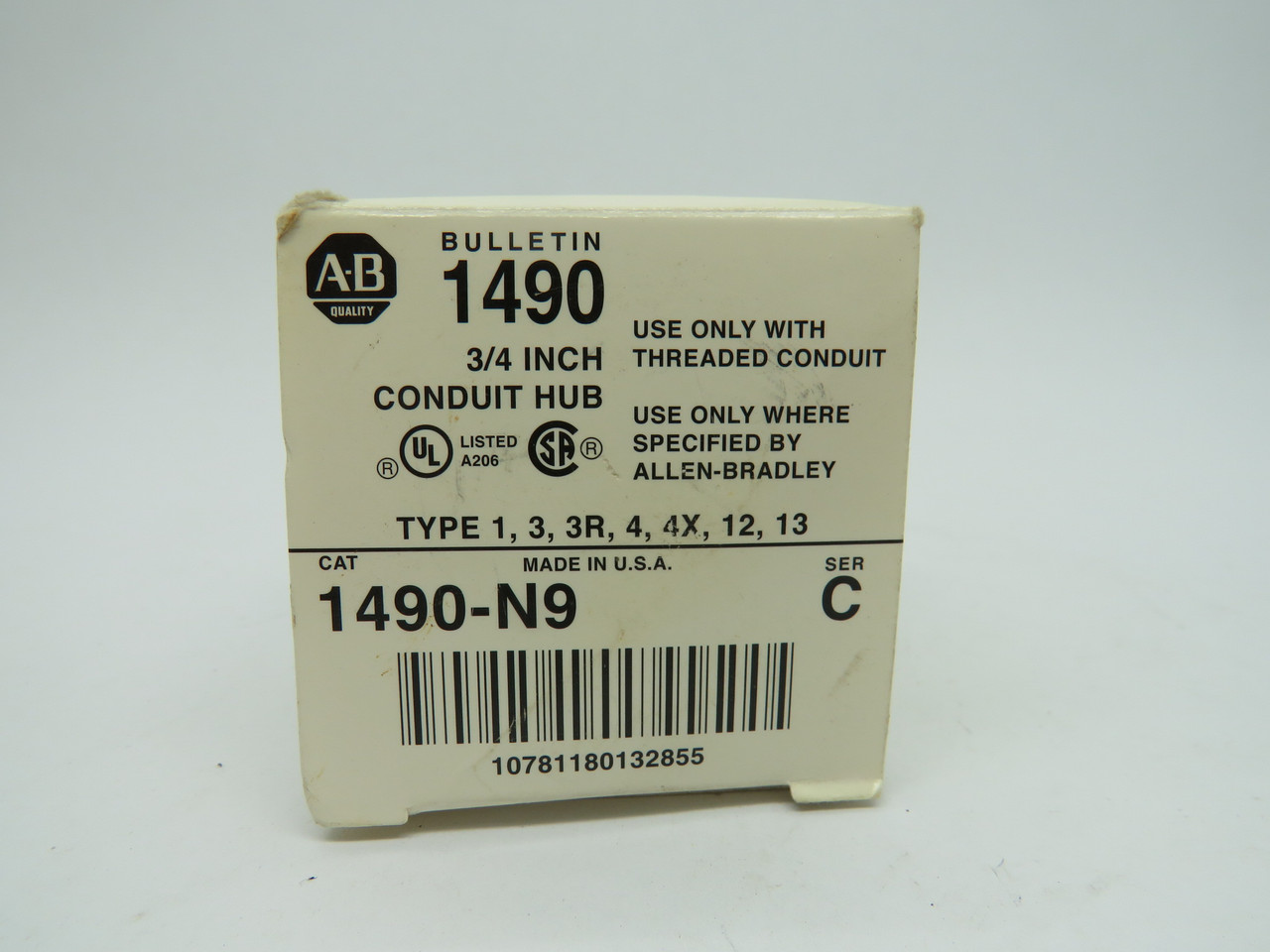 Allen-Bradley 1490-N9 Conduit Hub 3/4" Ser C ! NEW !