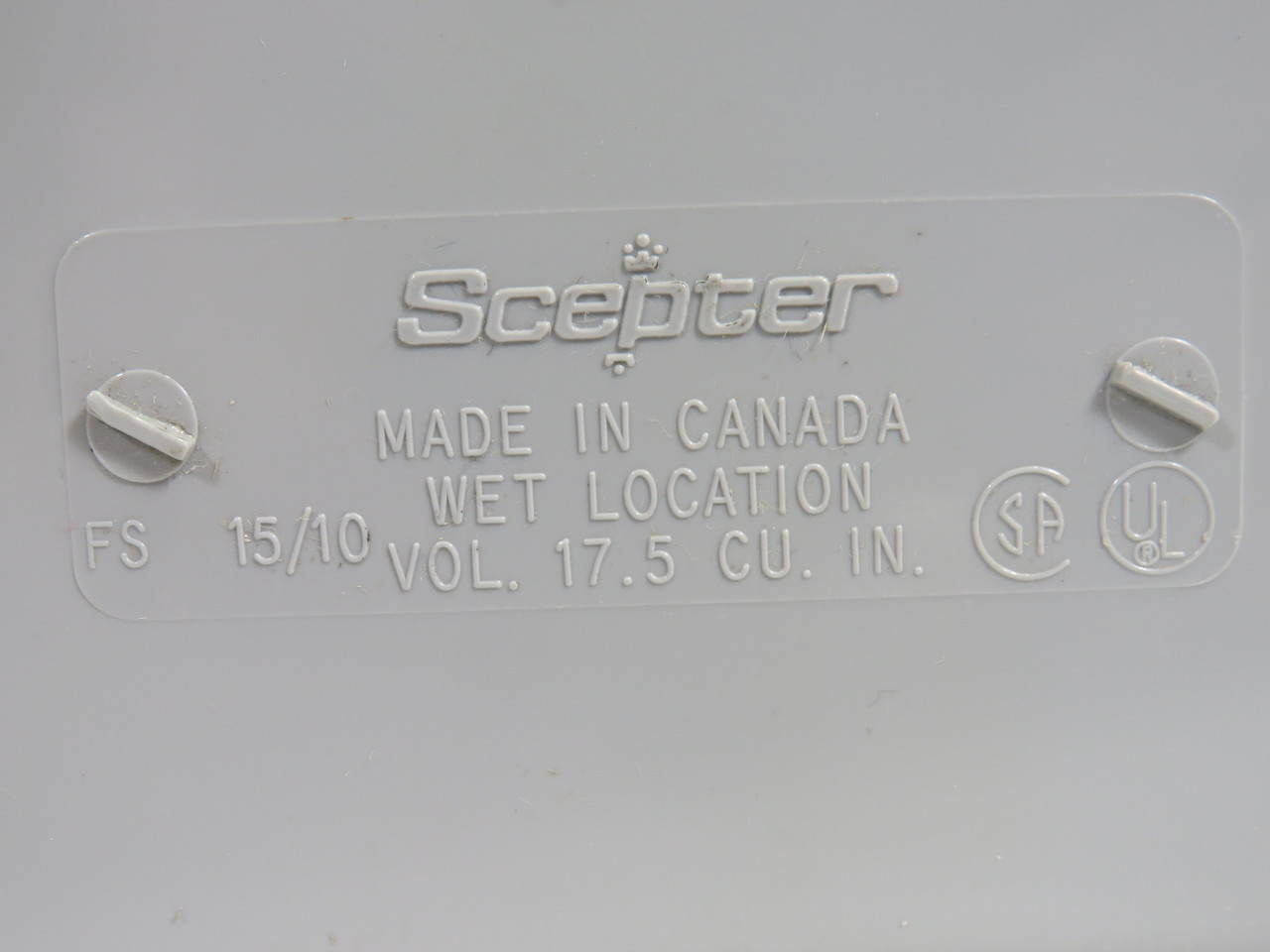 Scepter FS-15/10 Wet Location Enclosure COSMETIC DAMAGE ! NOP !