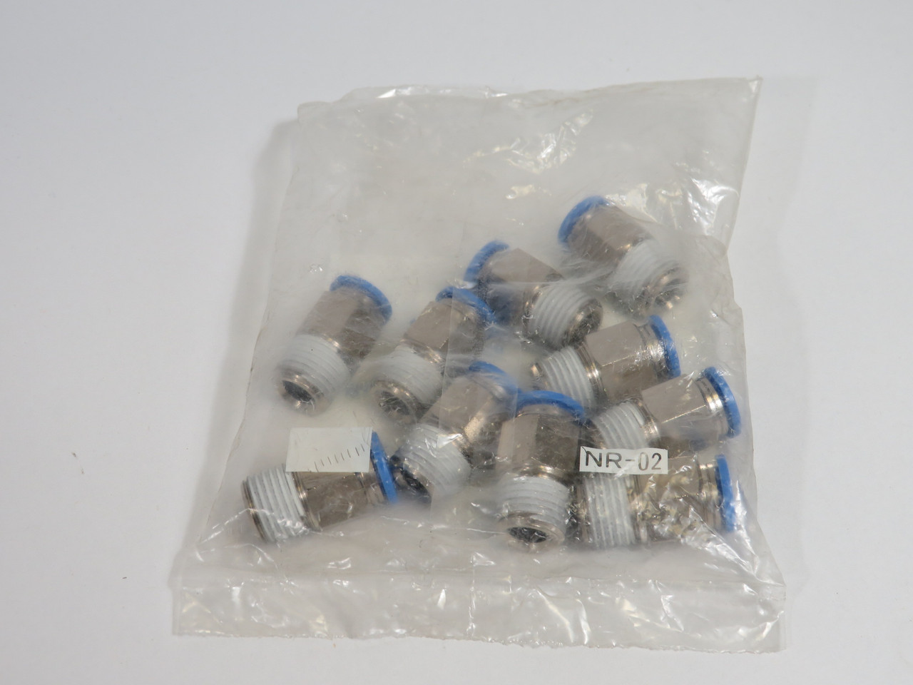 Festo 153005 QS-1/4-8 Push-In Fitting R1/4 Thread x 8mm Tube OD 10-Pack ! NWB !