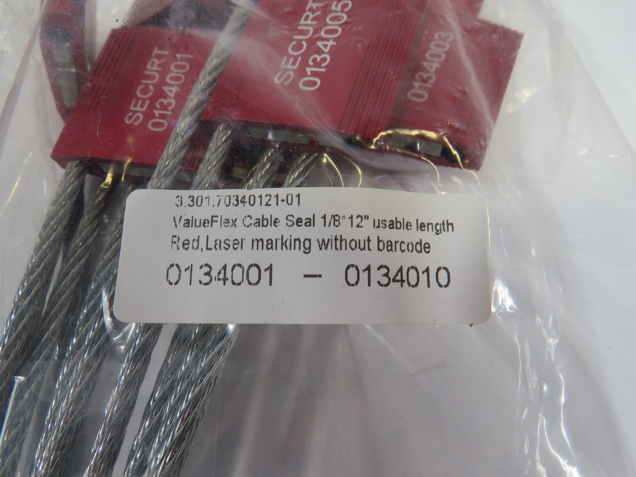 ValueFlex 3.301.70340121-01 Red Cable Seal 1/8"X12" 170-Pk ! NEW !