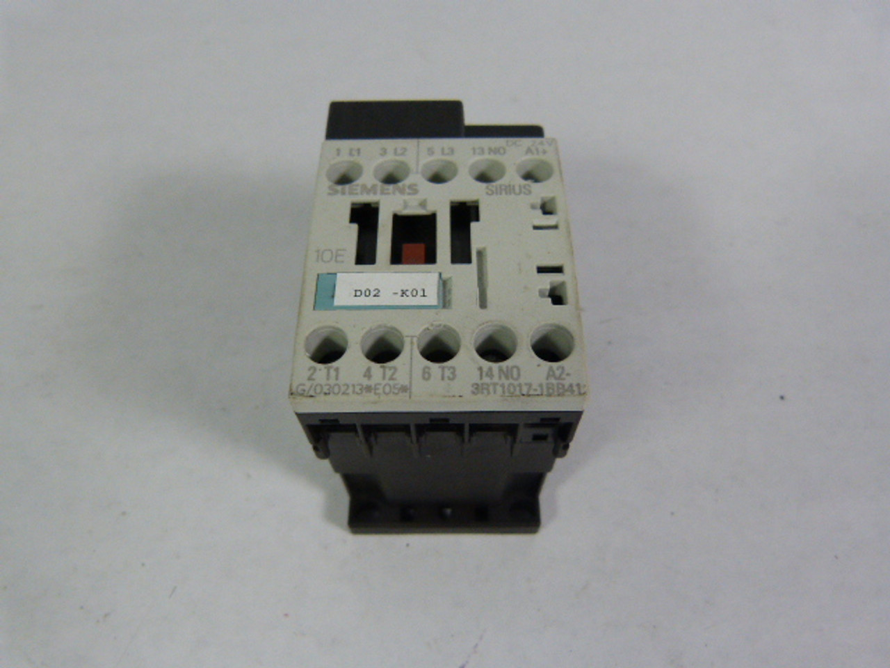 Siemens 3RT1017-1BB41 Contactor 12Amp 3Pole 24VDC USED