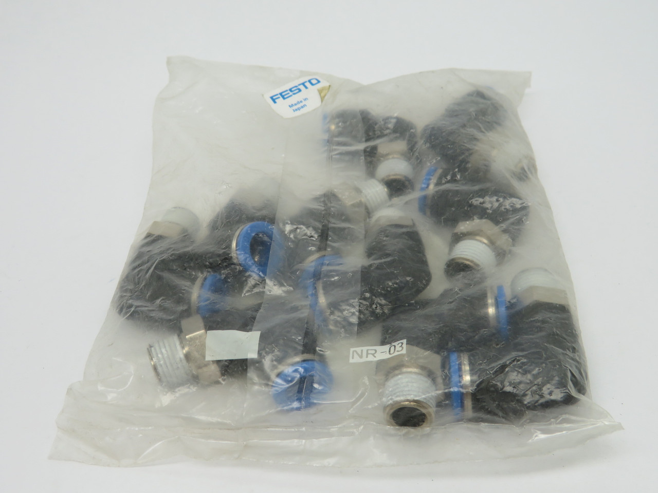 Festo 153051 QSL-1/4-10 Push-In L-Fitting R1/4 Thread 10mm Tube OD 10-Pk ! NWB !