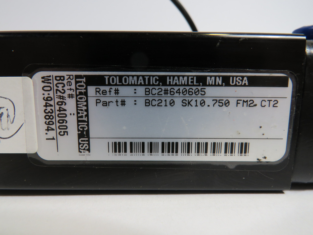 Tolomatic BC210-SK10.750-FM2-CT2 Pneumatic Band Cylinder USED