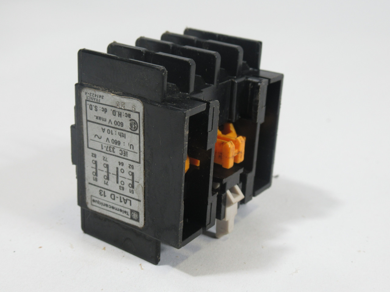 Telemecanique LA1-D13 Auxiliary Contact 3NC/1NO 660V 10A USED