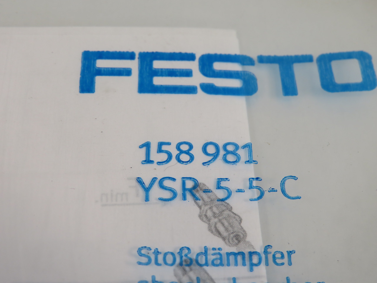 Festo 158981 YSR-5-5-C Pneumatic Shock Absorber 5mm Bore 5mm Stroke ! NWB !