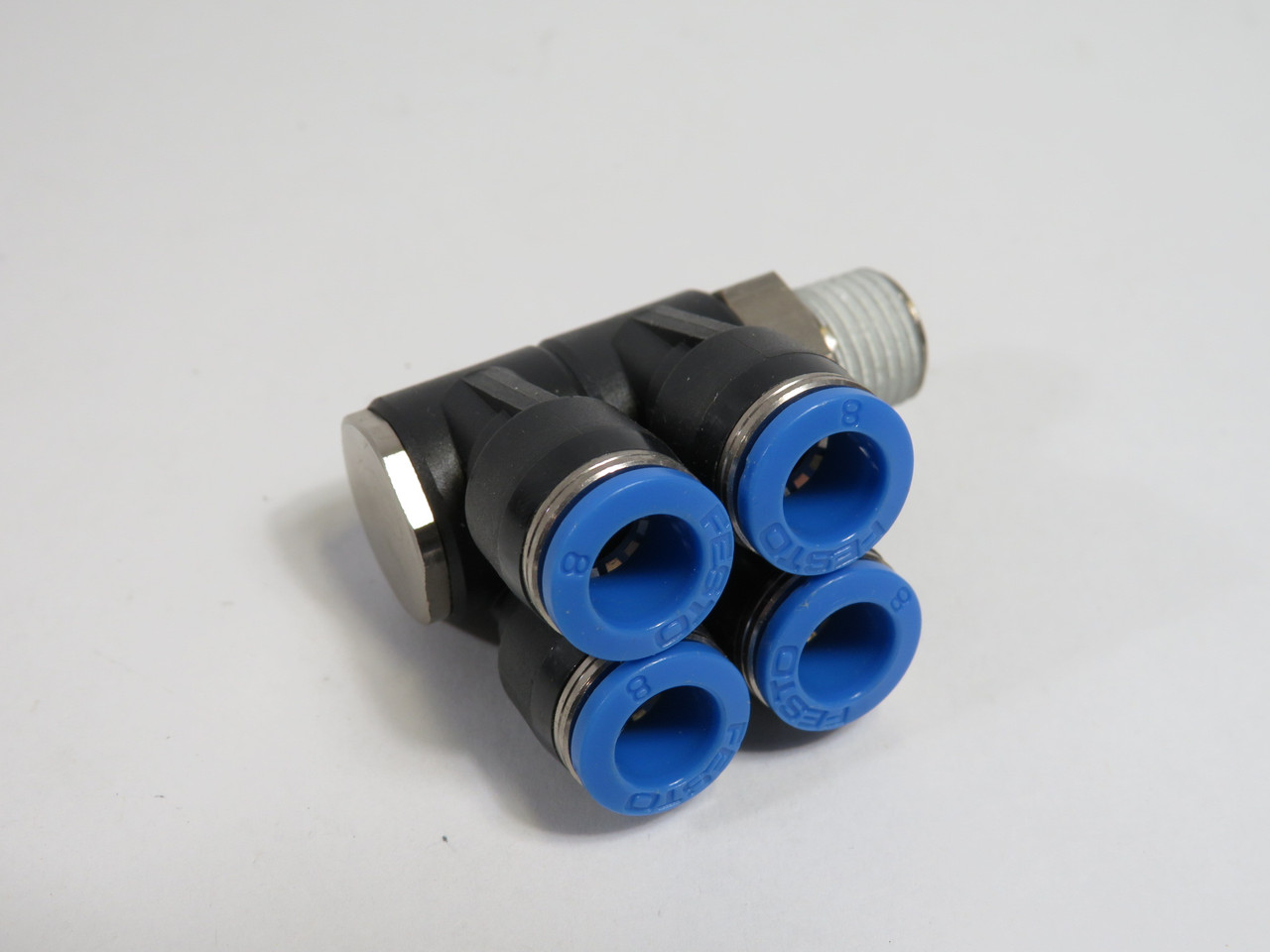 Festo 153235 QSLV4-1/4-8 Multiple Distributor R1/4" Thread 8mm Tube OD ! NOP !