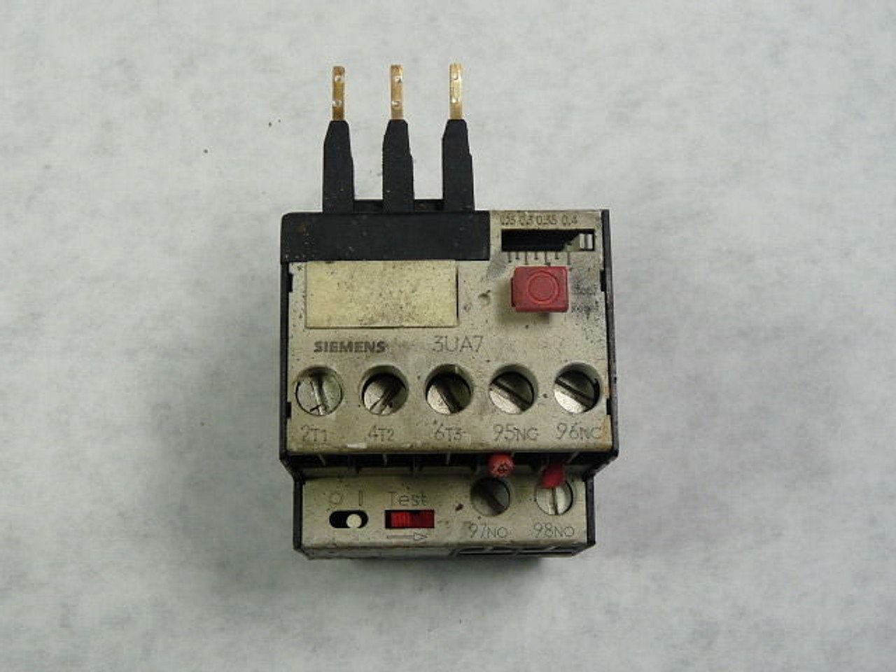 Siemens 3UA7021-0E Overload Relay 0.25-0.4 Amp USED