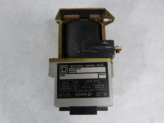 Square D XDO-40 Form 9624 4 Pole Relay 230/250VDC USED