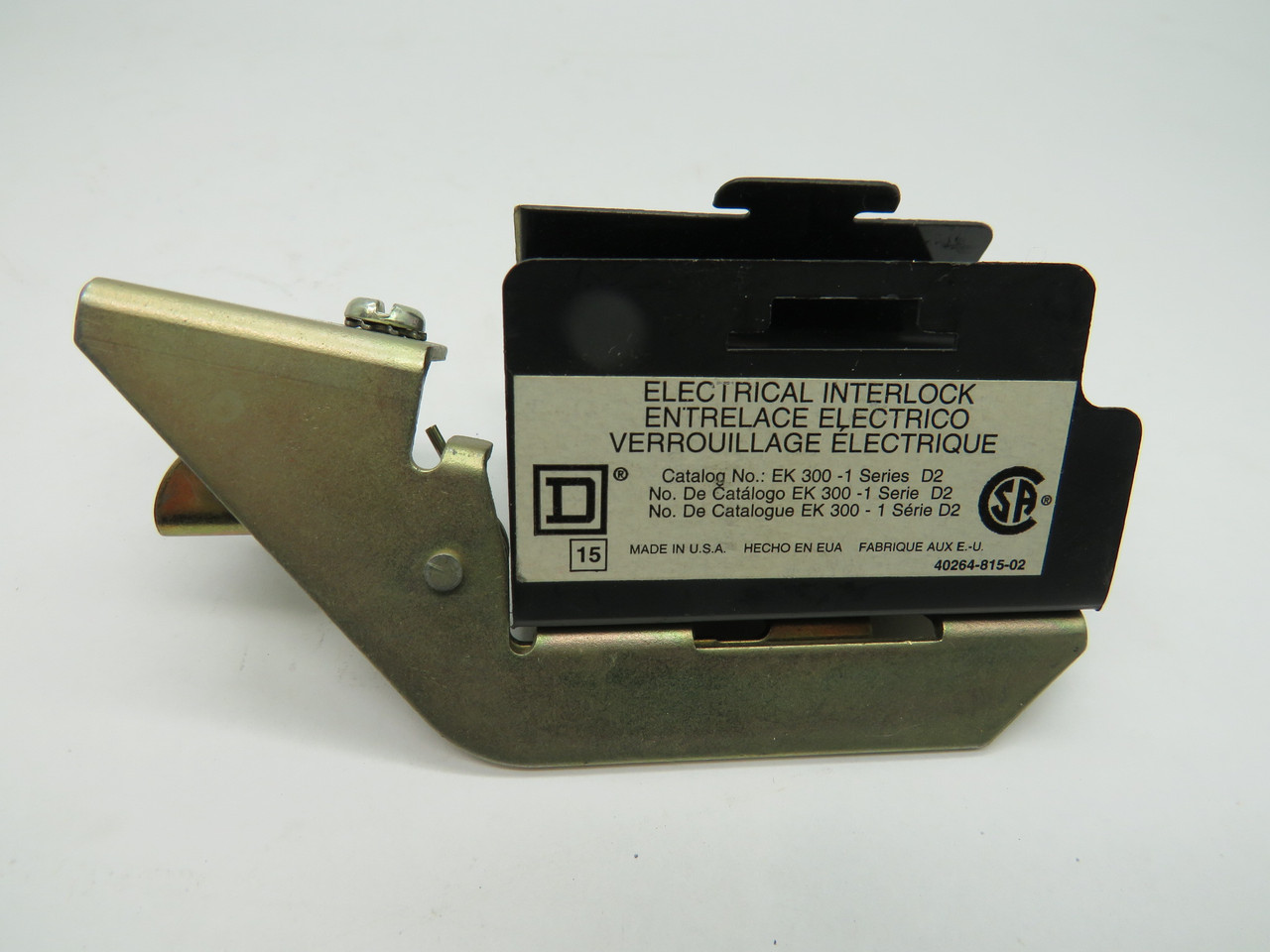 Square D EK-300-1 Electrical Interlock Ser D2 USED