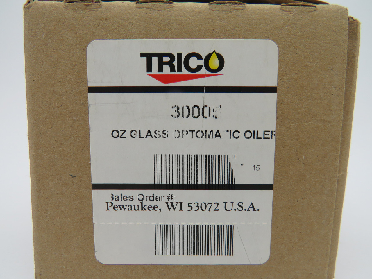 Trico 30005 Glass Optomatic Oiler 8oz 1/4" NPT ! NEW !