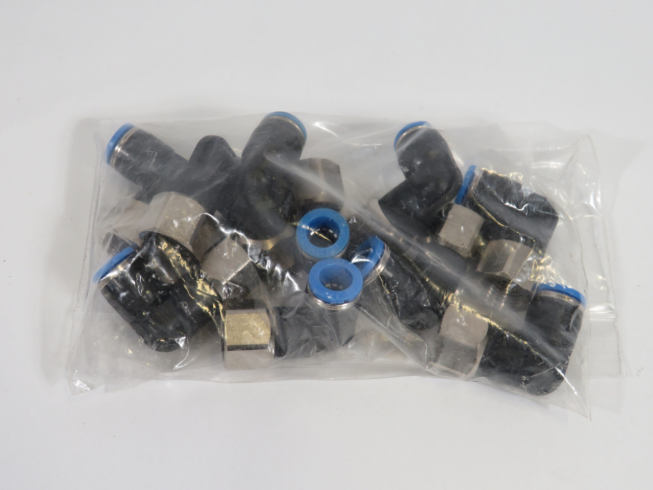 Festo 153278 QSLF-3/8-8-B Push-In L-Fitting G3/8" Thread 8mm Tube 10-Pk ! NOP !