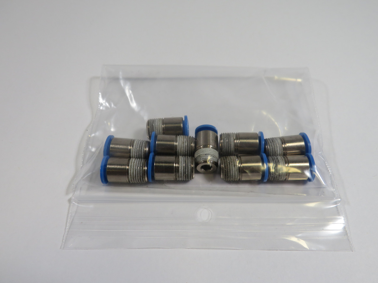 Festo 153318 QSM-1/8-6-I Push-In Fitting R1/8" Thread 6mm Tube OD 10-Pk USED