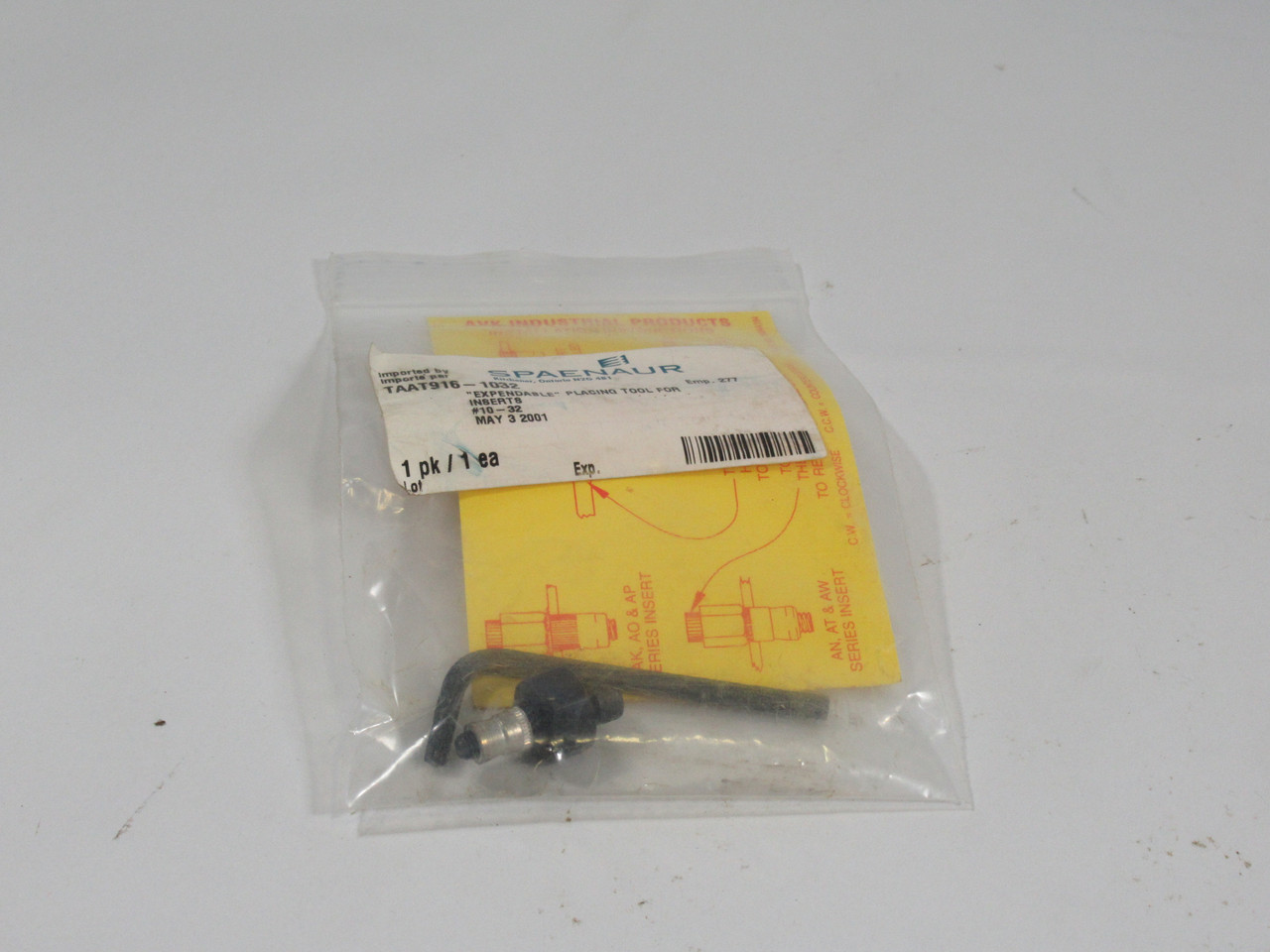 Spaenaur TAAT916-1032 Expendable Placing Tool #10-32 ! NWB !