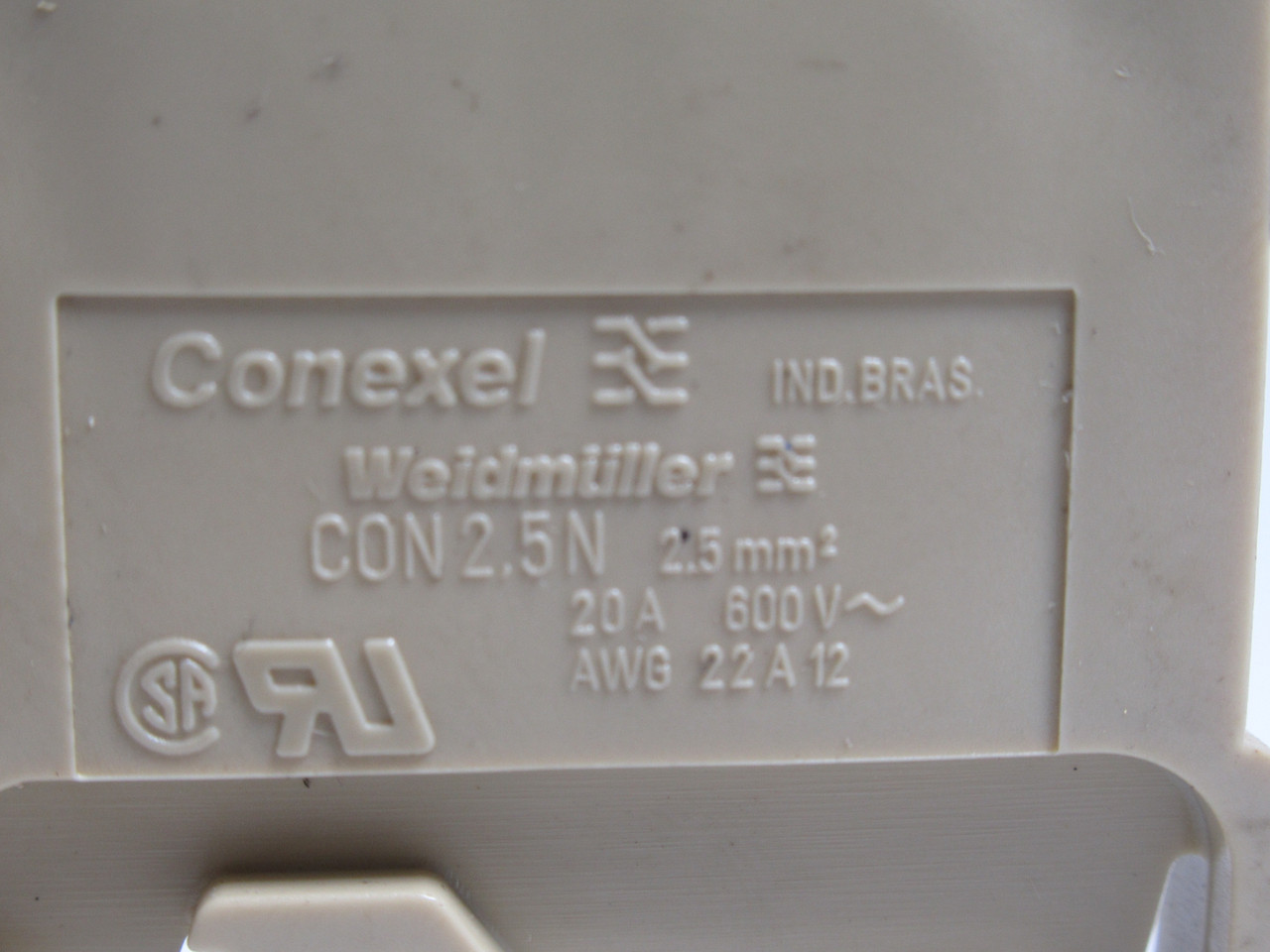 Weidmuller C0N2.5N Terminal Block 20A 600V 2.5mm2 Lot Of 20 BEIGE USED