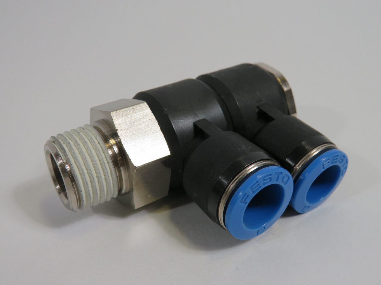 Festo 153220 QSLV2-1/2-12 Multiple Distributor R1/2" Thread 12mm Tube OD ! NOP !