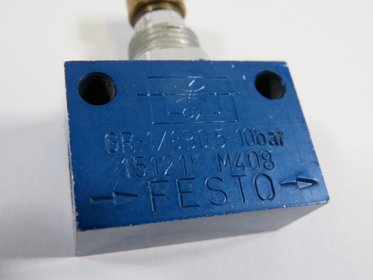 Festo 151215 GR-1/8-B One-Way Flow Control Valve 0.5-10bar USED