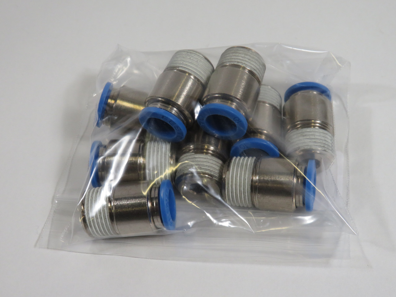 Festo 153019 QS-3/8-10-I Push-In Fitting R3/8" Thread 10mm Tube OD 10-Pk ! NOP !