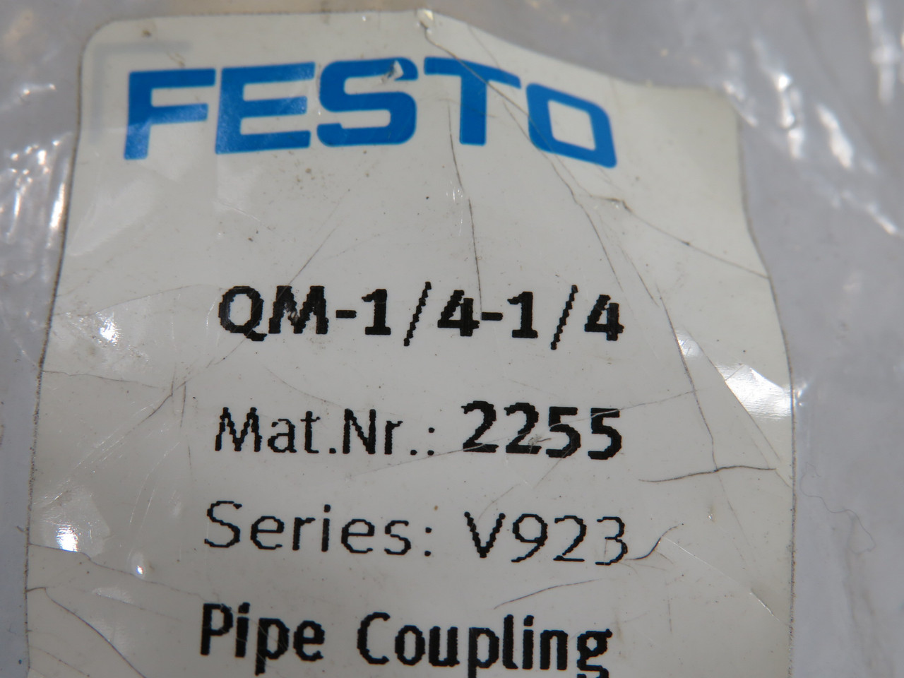 Festo 2255 QM-1/4-1/4 Sleeve Fitting G1/4" Thread 7-Pack ! NWB !