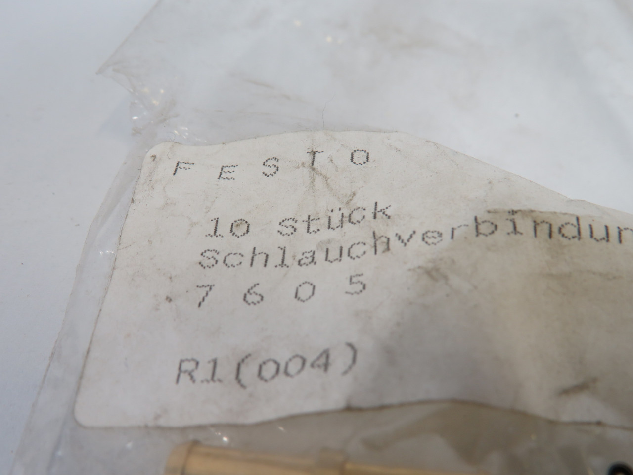 Festo 7605 RTU-PK-6/6 Barbed Connector 8mm Tube OD 4-Pack ! NWB !