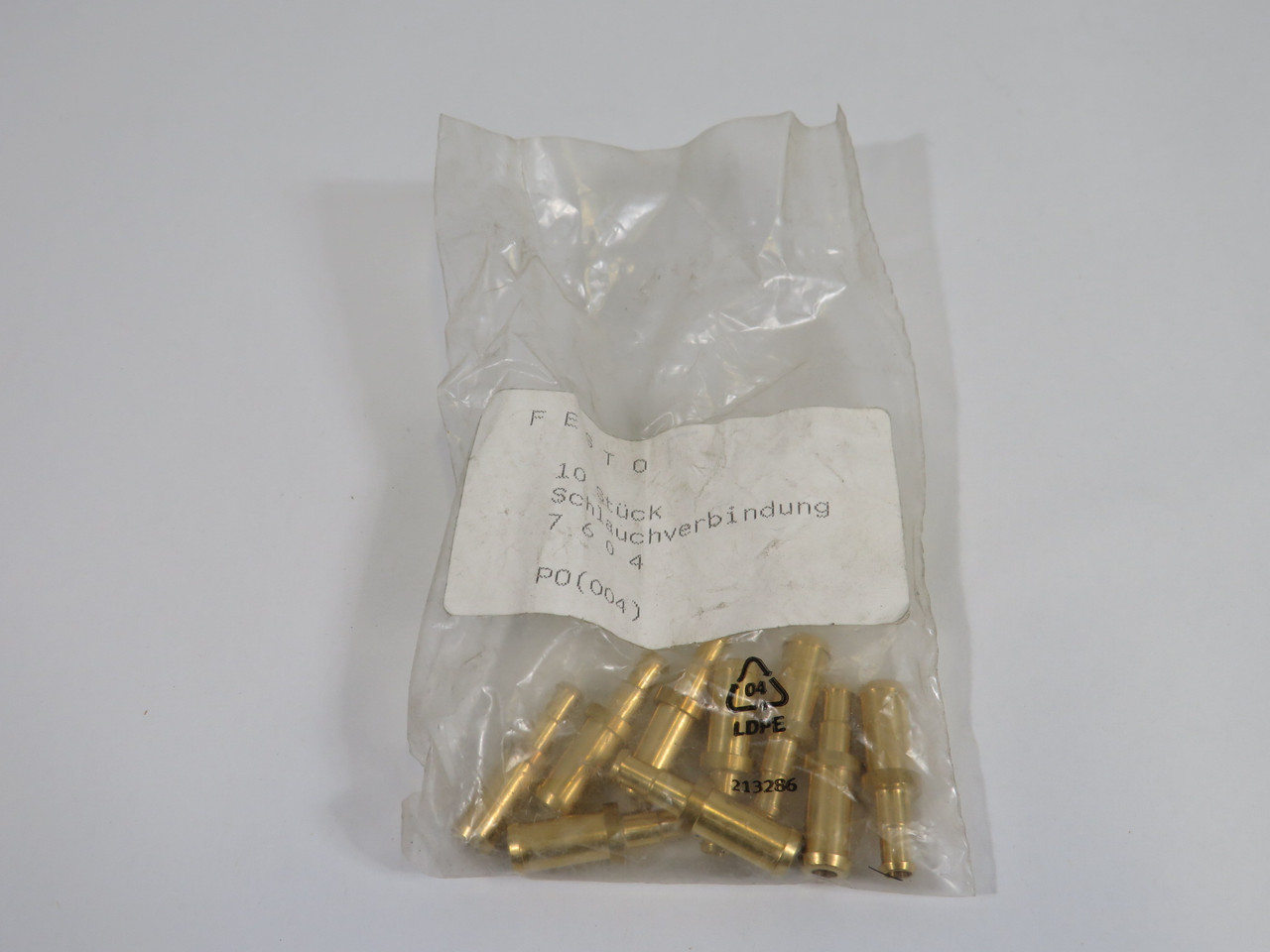 Festo 7604 RTU-PK-4/6 Barbed Connector 6mm/8mm Tube OD 9-Pack ! NWB !