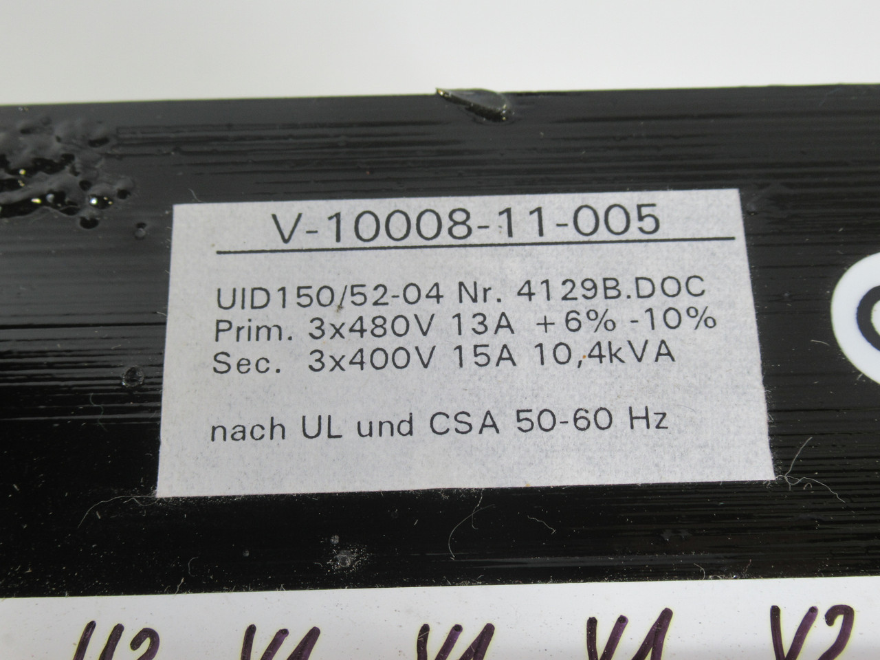 Generic V-10008-11-005 Line Reactor 3x480V 13A 6% -10% 3x400V 15A ! NOP !